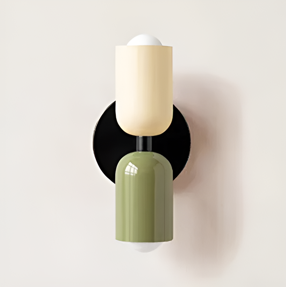 Vintage meerkleurige LED wandlamp