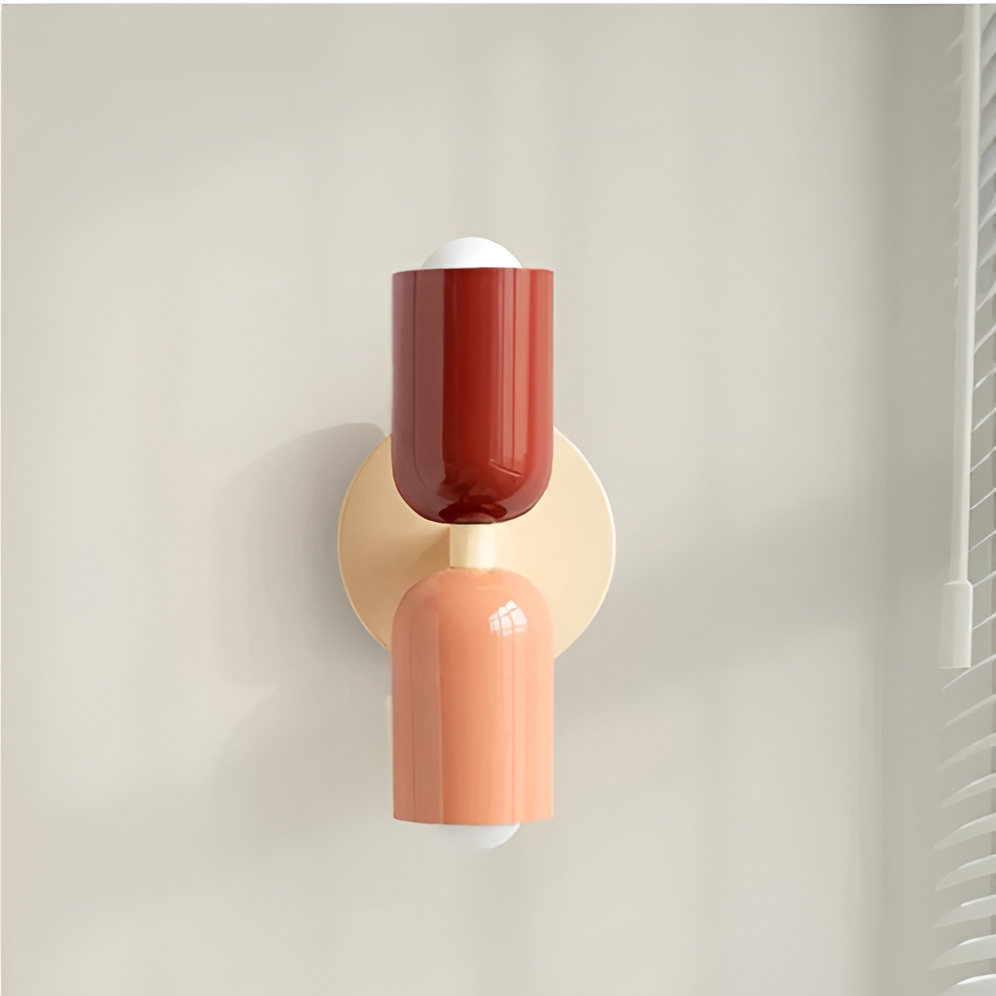 Vintage meerkleurige LED wandlamp