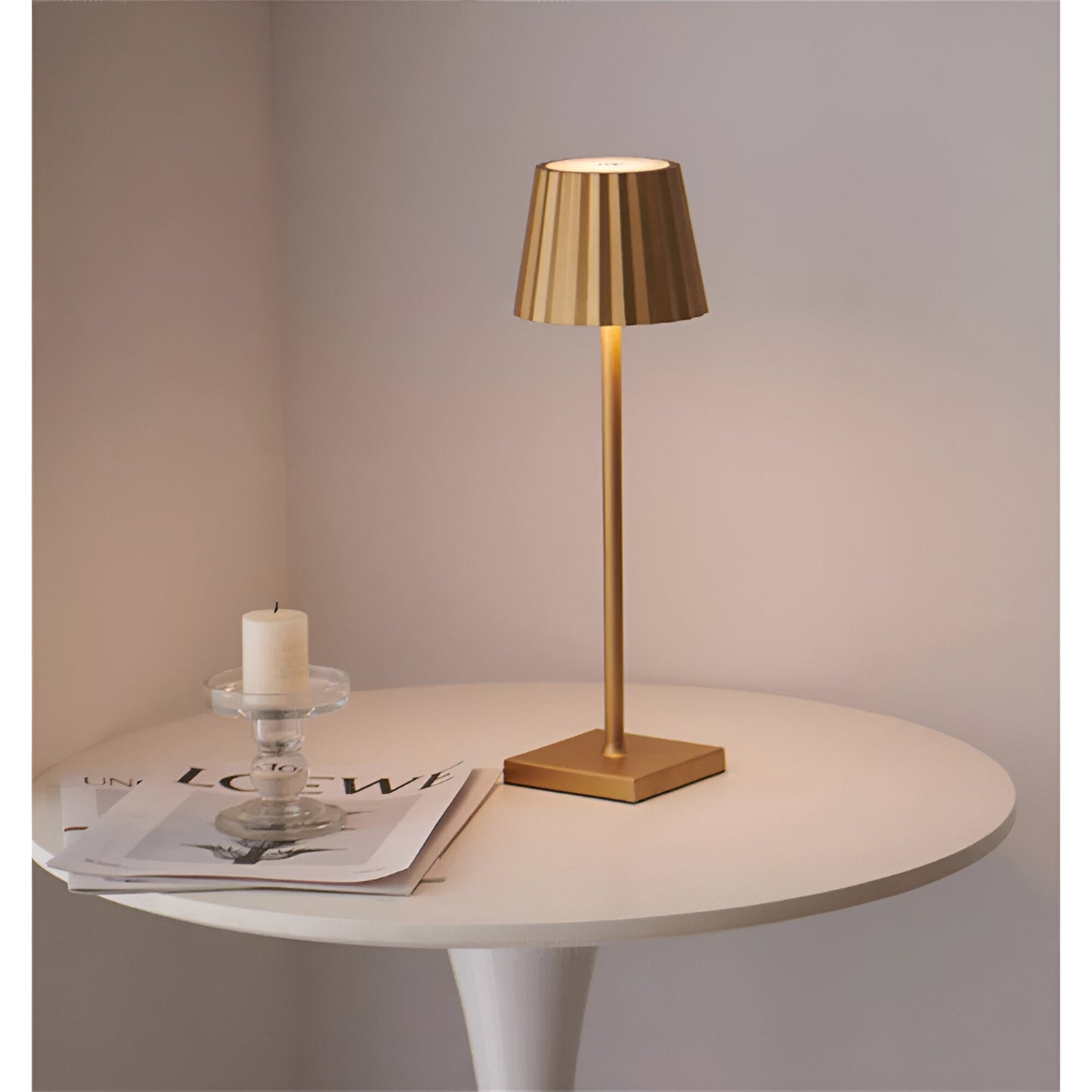 GlideGlow Tafellamp - Draadloos en dimbaar