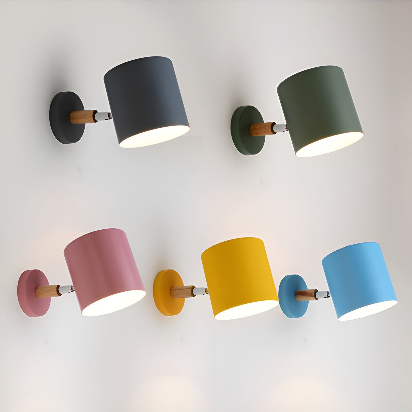 PastelRay – Verstelbare Wandlamp in pastelkleuren
