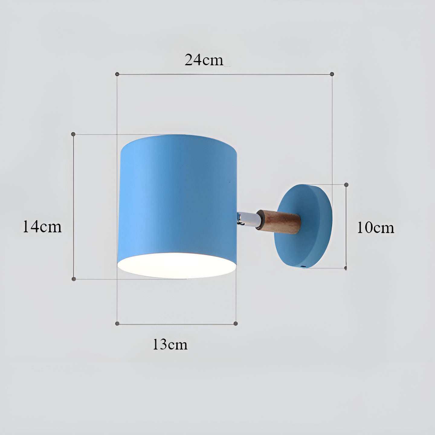 PastelRay – Verstelbare Wandlamp in pastelkleuren