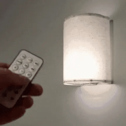 Linnen Draadloze Wandlamp (2 stuks)