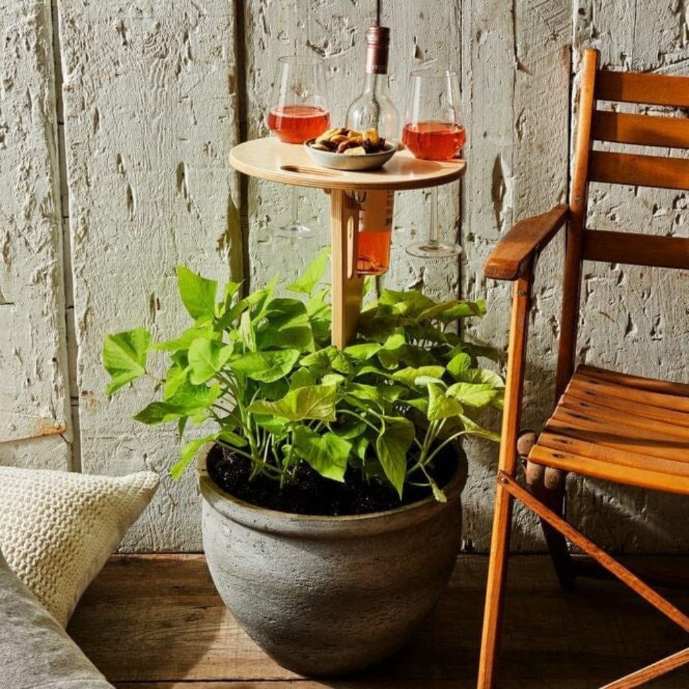 VinToGo – Houten Wijnpicknicktafel voor Buiten