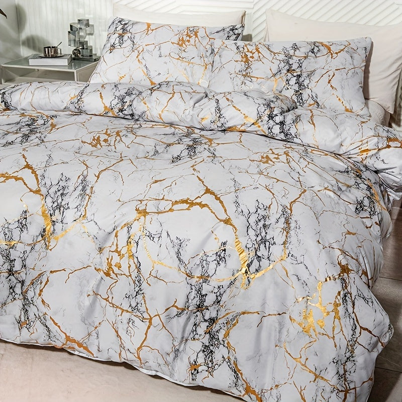 MarbleLuxe – Premium Dekbedovertrek met Marmer Design