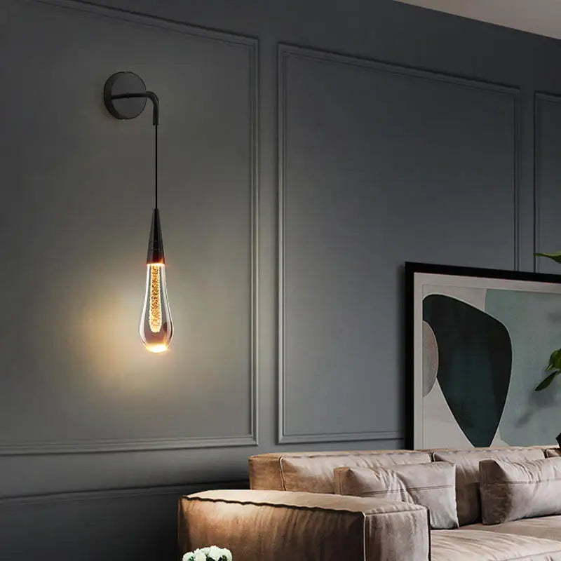 Kristallen druppel wandlamp - Verfijnde verlichting, tijdloze charme