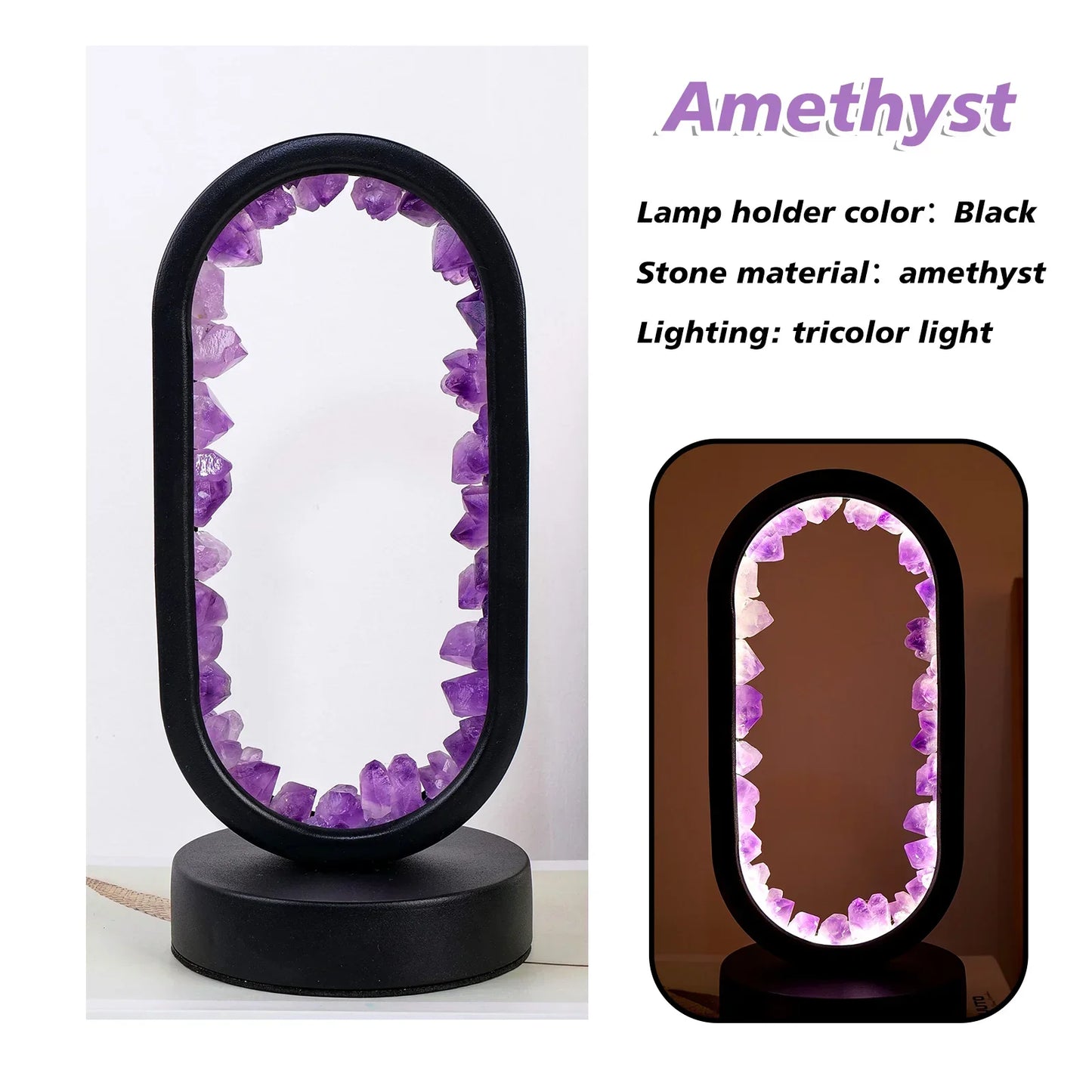 ZenGlow Amethist Lamp