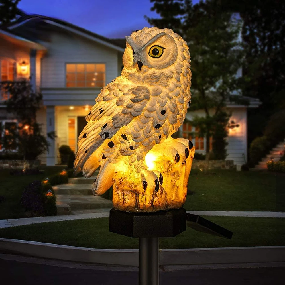 NachtWachter – Solar LED Uilenlamp op Zonne-energie