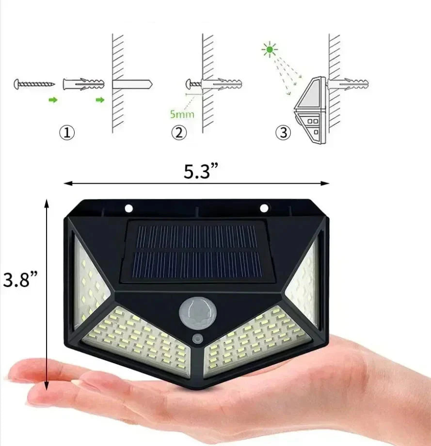 SolarFlare – Waterdichte Solar Buitenlamp met Sensor