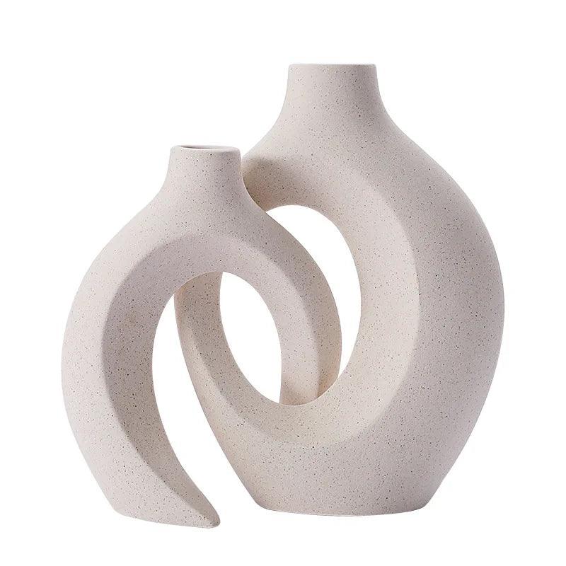 CeramiLuxe Vazen Set – Keramische boho chic vaas