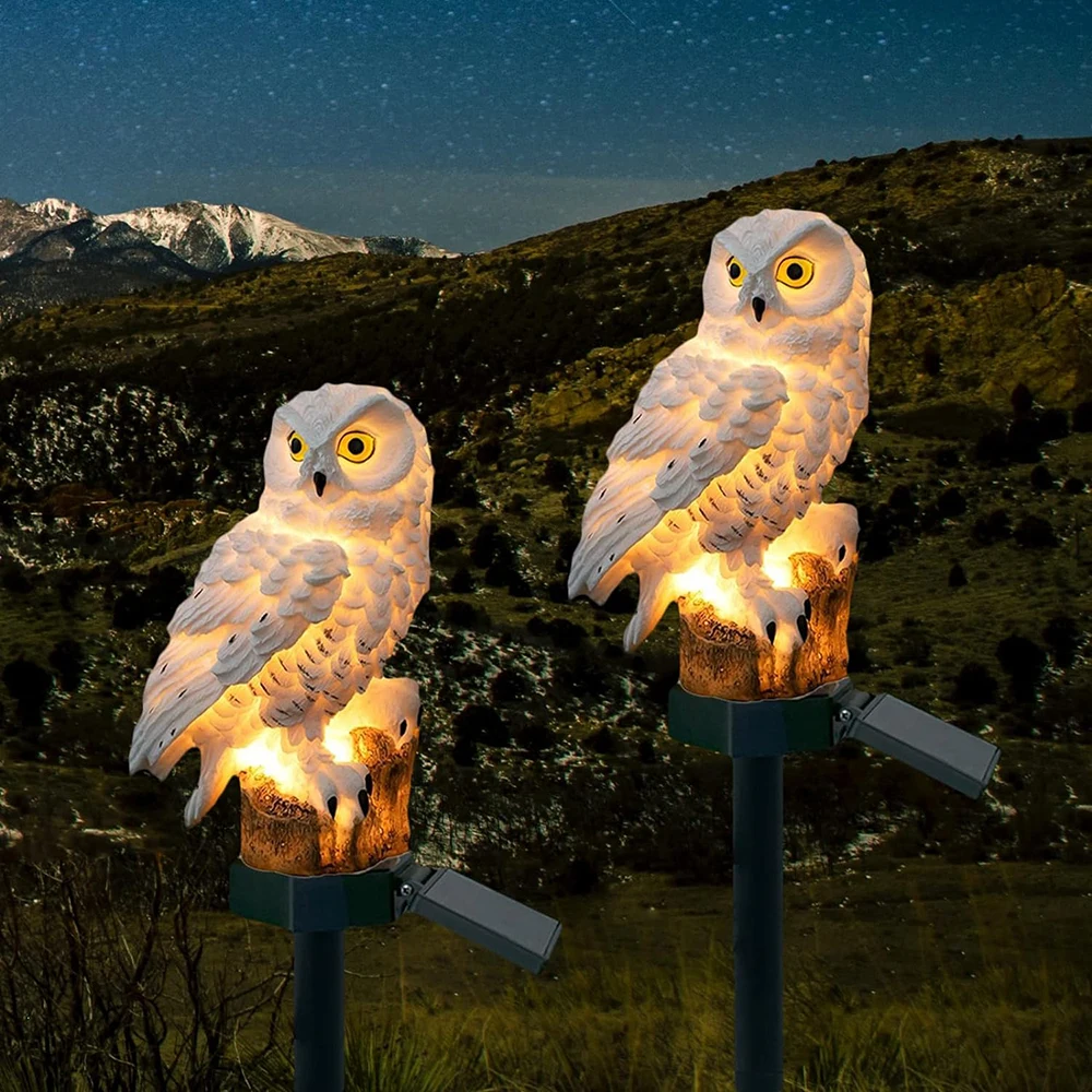 NachtWachter – Solar LED Uilenlamp op Zonne-energie