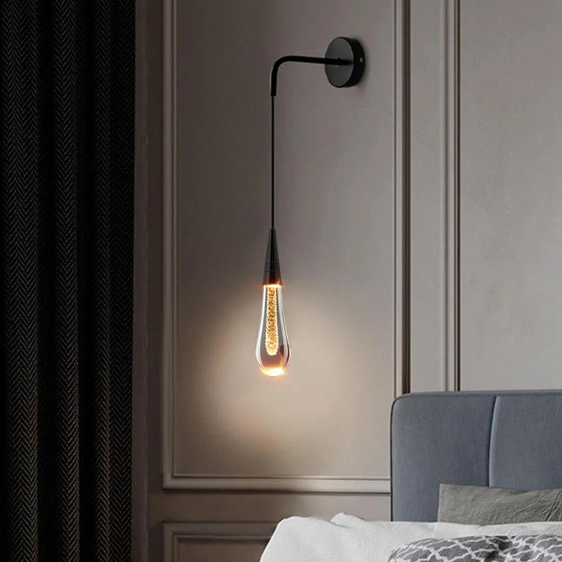 Kristallen druppel wandlamp - Verfijnde verlichting, tijdloze charme
