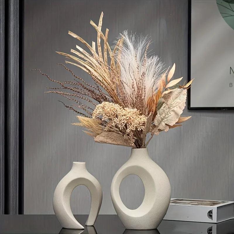 CeramiLuxe Vazen Set – Keramische boho chic vaas