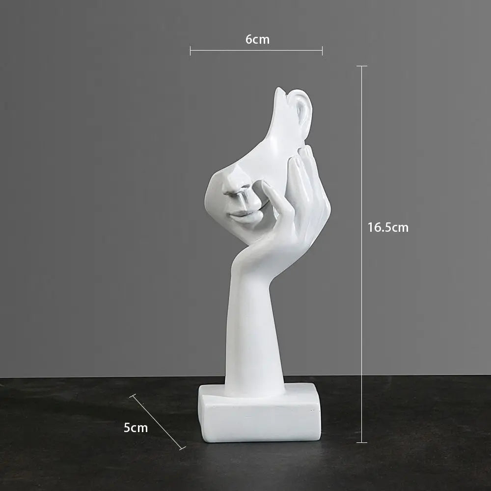 Elegante gezicht sculptuur decoratie