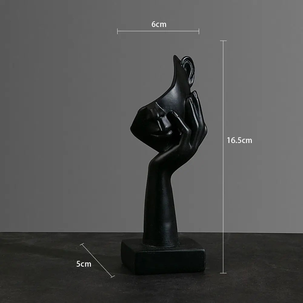 Elegante gezicht sculptuur decoratie
