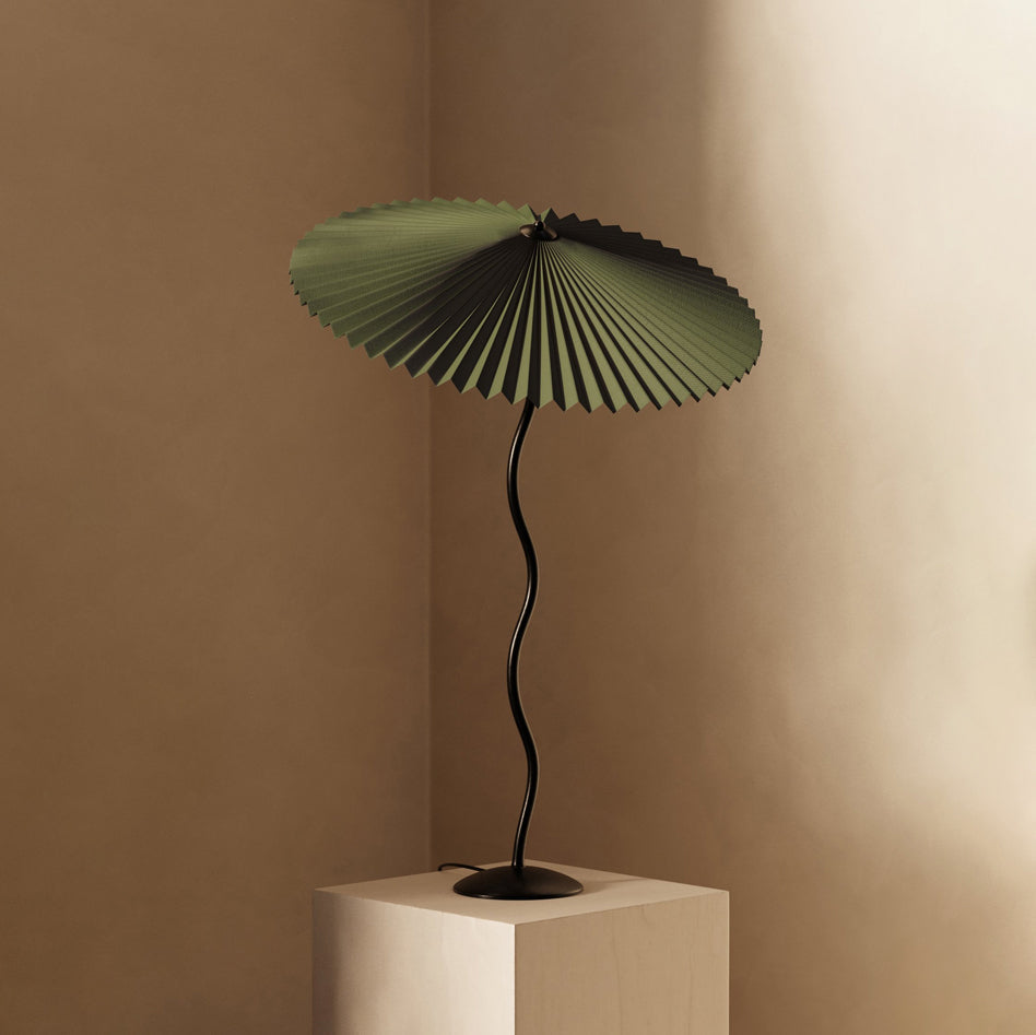 VeroTwist lamp - met geplooide stoffen kap