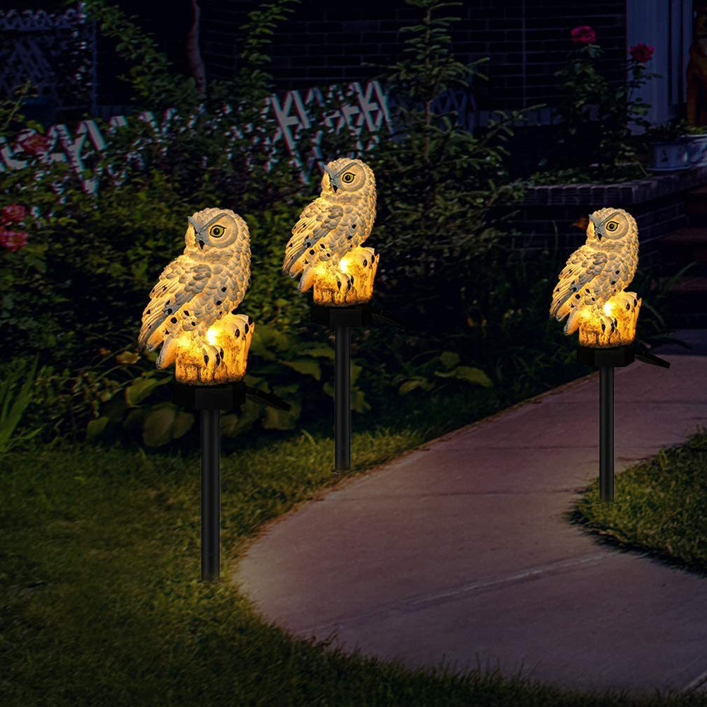 NachtWachter – Solar LED Uilenlamp op Zonne-energie