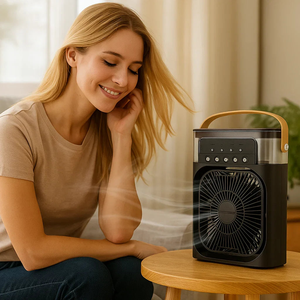 CoolioBreeze – Draagbare Mini Airconditioner voor Directe Verkoeling