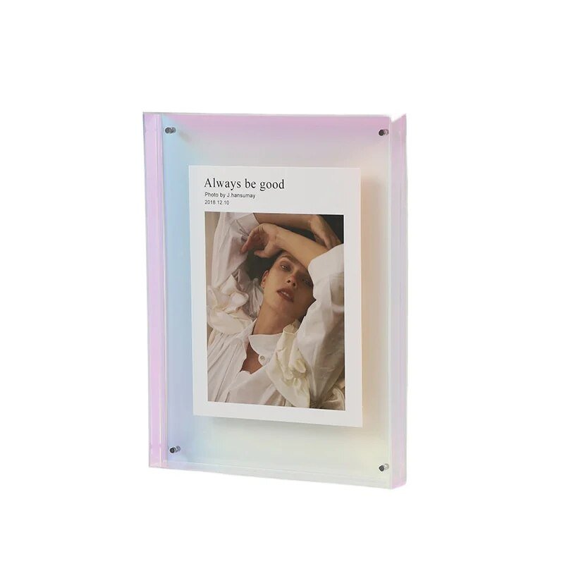 LumiFrame - Decoratief fotolijstje van levendig gekleurd transparant acryl