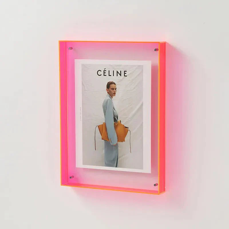 LumiFrame - Decoratief fotolijstje van levendig gekleurd transparant acryl
