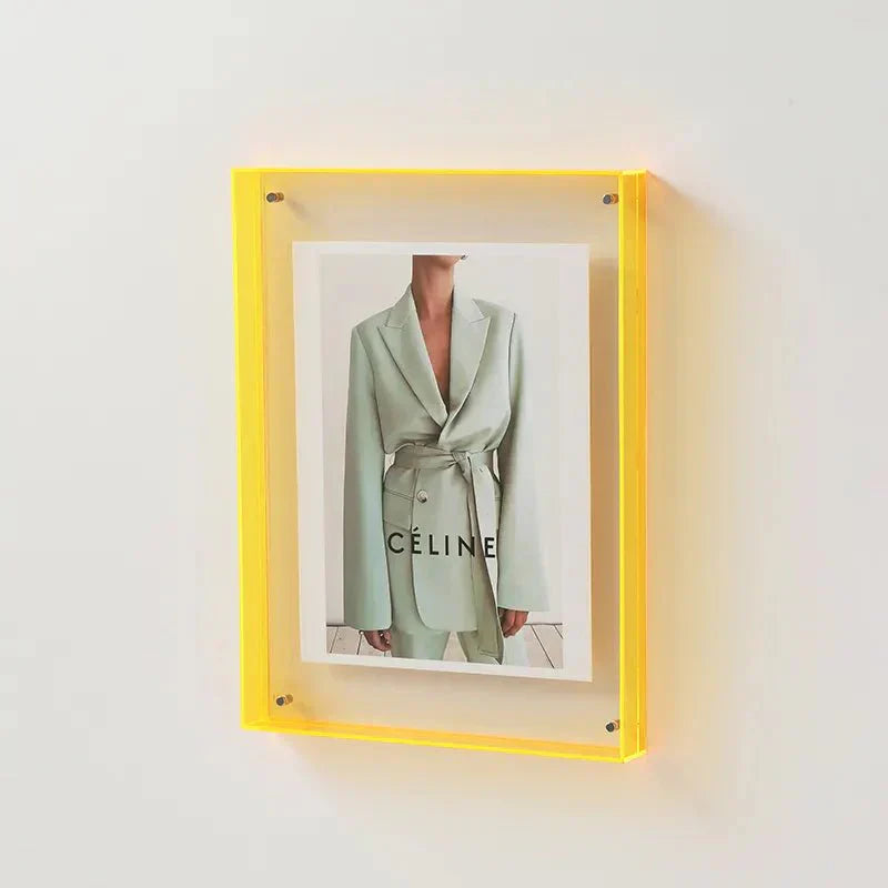 LumiFrame - Decoratief fotolijstje van levendig gekleurd transparant acryl