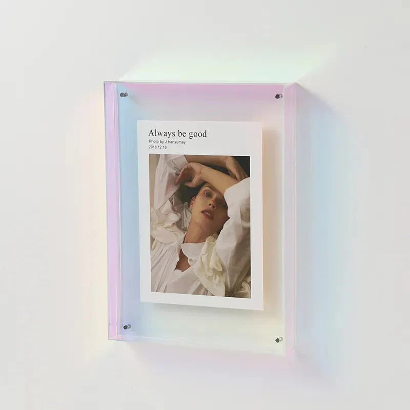 LumiFrame - Decoratief fotolijstje van levendig gekleurd transparant acryl