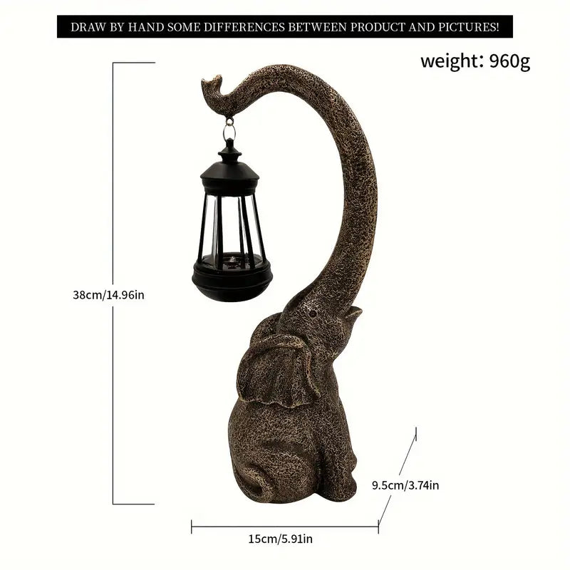 EleGlow – Zonne-Energie Olifantenlamp
