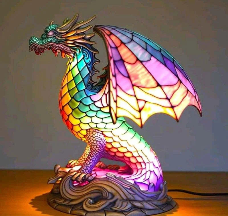 Kleurrijke dieren ornament lamp