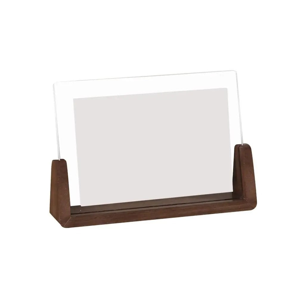 ClairFrame – Moderne Acryl Fotolijst met Houten Standaard