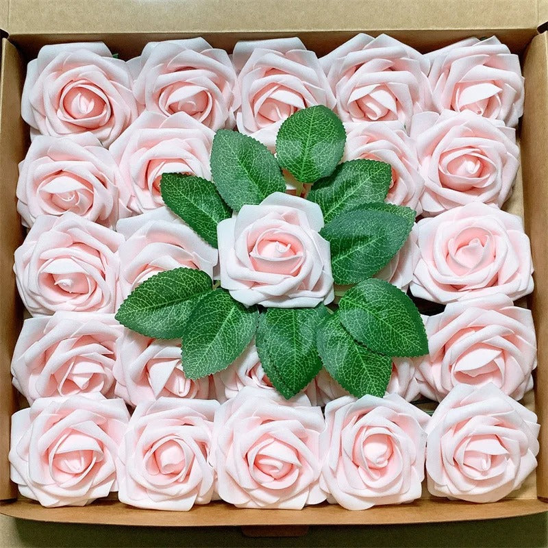 Rozenlicht – Schuimrozen voor Tijdloze Decoratie (1 set, 10 stuks)