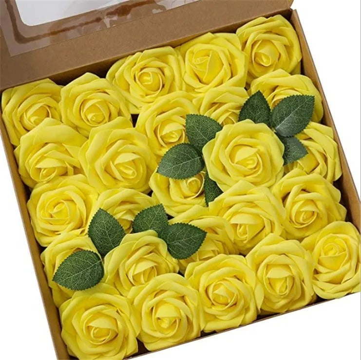 Rozenlicht – Schuimrozen voor Tijdloze Decoratie (1 set, 10 stuks)