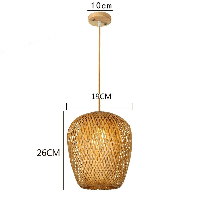 Bambi - Handgeweven Bamboe Hanglamp Oosterse sfeer