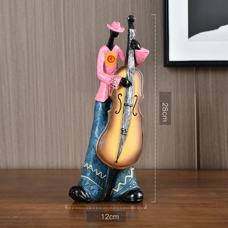 Creatief Muziekinstrument Beeld – Amerikaanse Banddecoratie