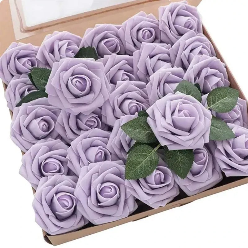 Rozenlicht – Schuimrozen voor Tijdloze Decoratie (1 set, 10 stuks)