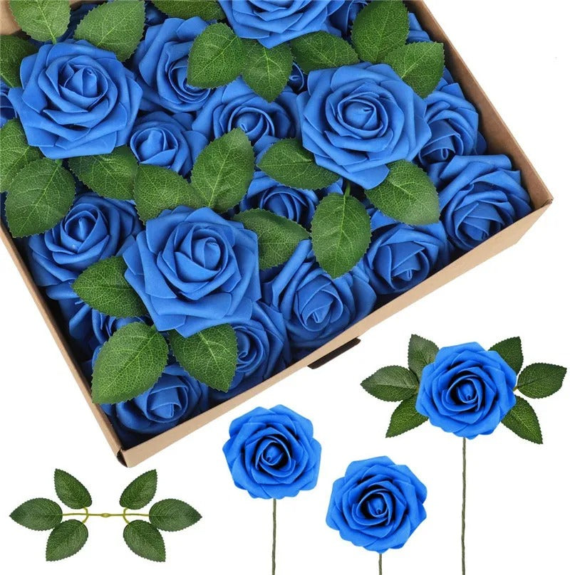 Rozenlicht – Schuimrozen voor Tijdloze Decoratie (1 set, 10 stuks)