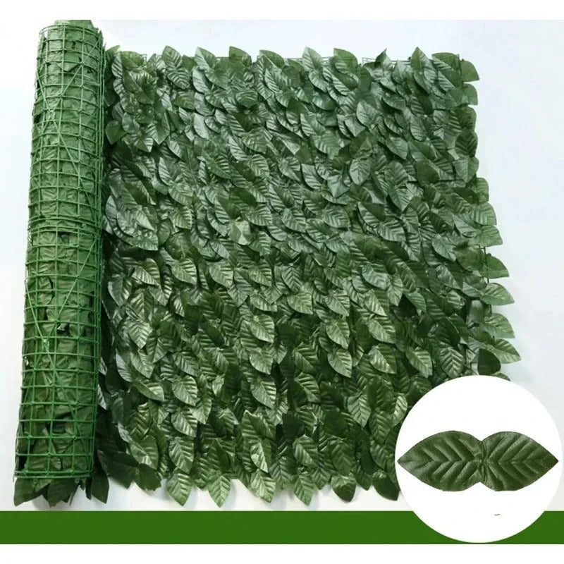 Kunst Ivy Hedge – Groene Bladpanelen voor Privacy en Sfeervolle Decoratie