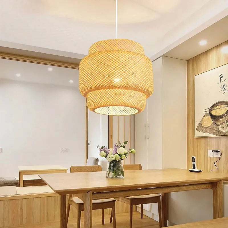 Handgeweven Bamboe Hanglamp