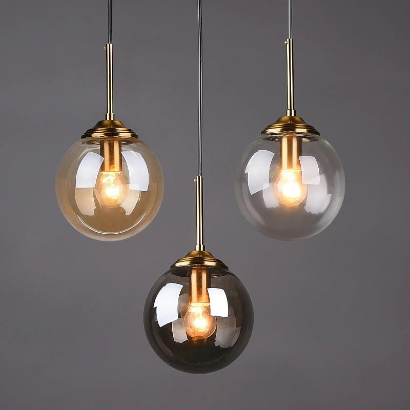 Stijlvolle Nordic LED Hanglamp – Glas & Metaal voor een luxe sfeer