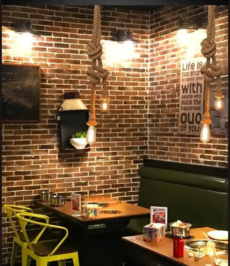 Rustieke Touwlamp – Vintage Sfeerverlichting met Natuurlijke Charme