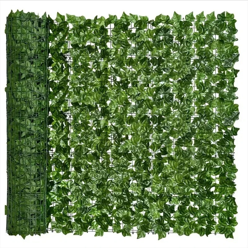 Kunst Ivy Hedge – Groene Bladpanelen voor Privacy en Sfeervolle Decoratie