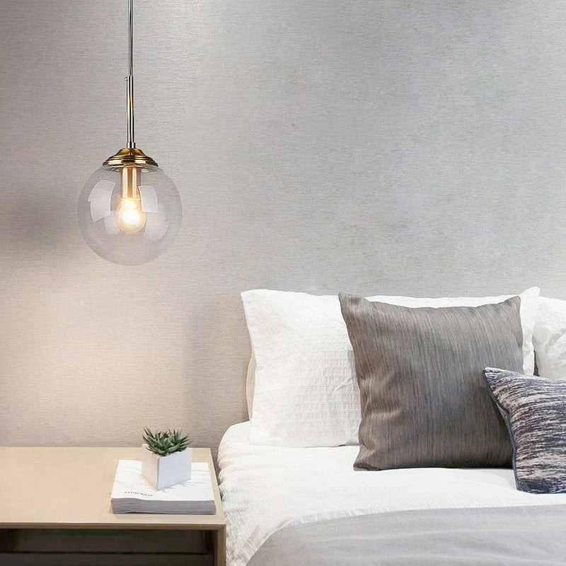 Stijlvolle Nordic LED Hanglamp – Glas & Metaal voor een luxe sfeer