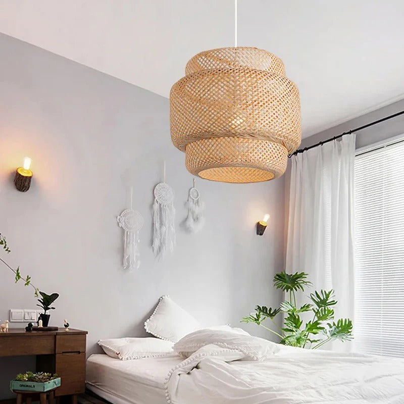 Handgeweven Bamboe Hanglamp