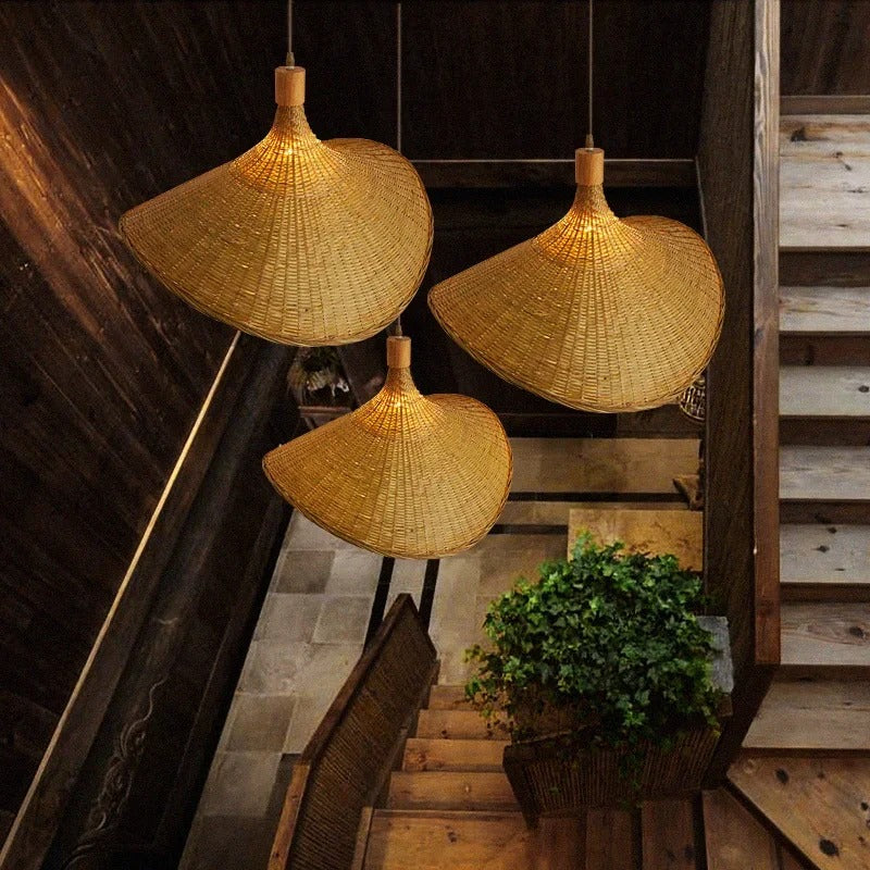 Handgeweven Sombrero Bamboe Hanglamp