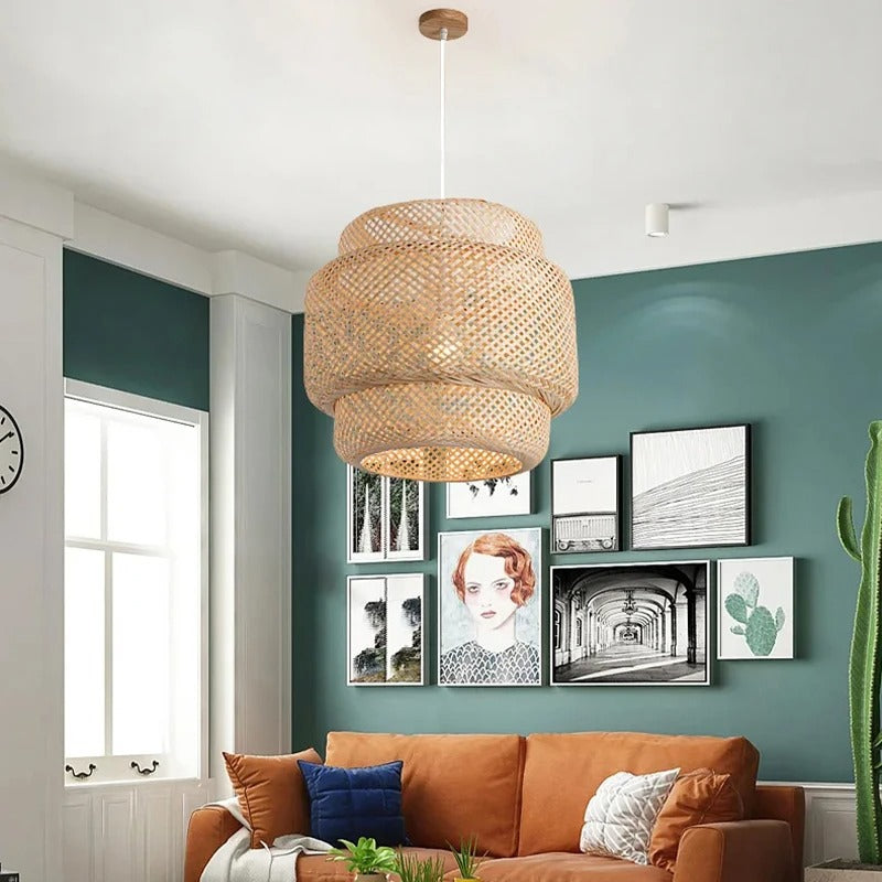 Handgeweven Bamboe Hanglamp
