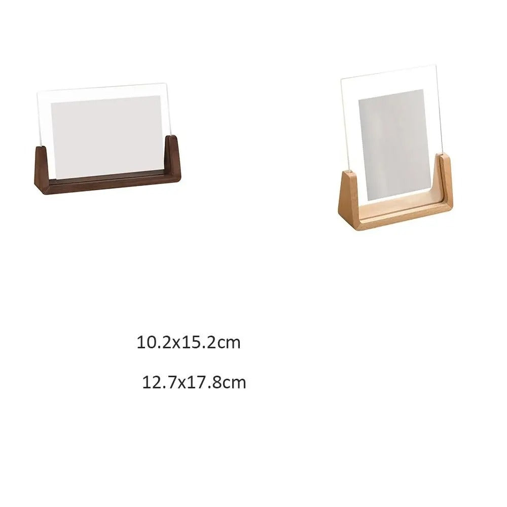 ClairFrame – Moderne Acryl Fotolijst met Houten Standaard