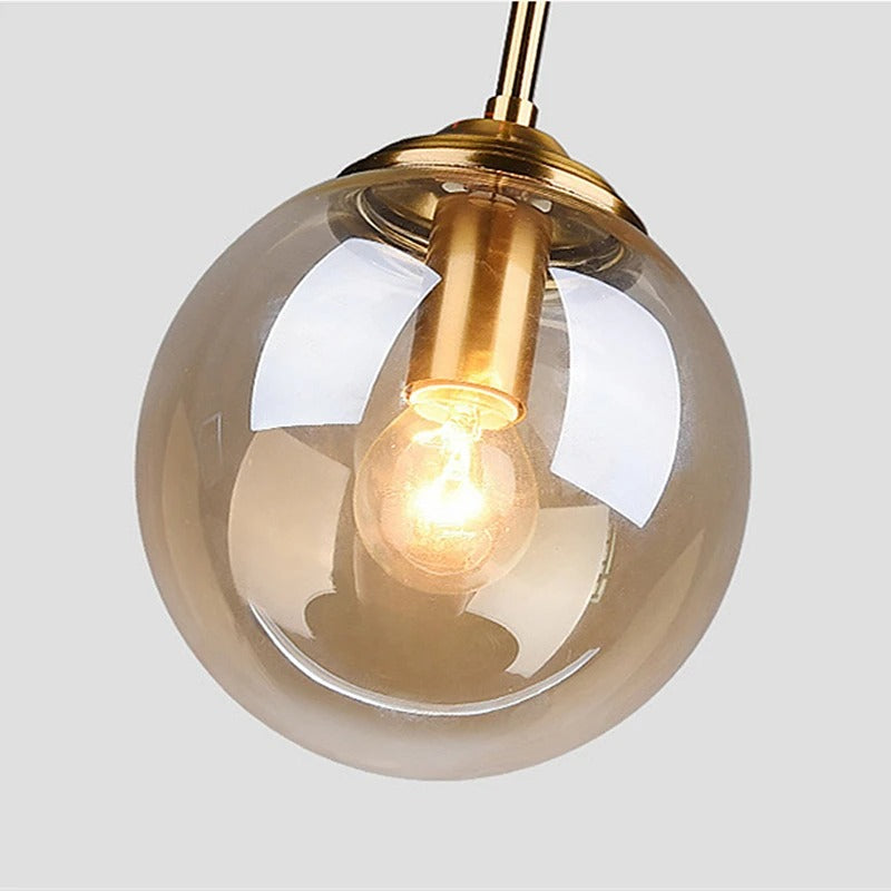 Stijlvolle Nordic LED Hanglamp – Glas & Metaal voor een luxe sfeer