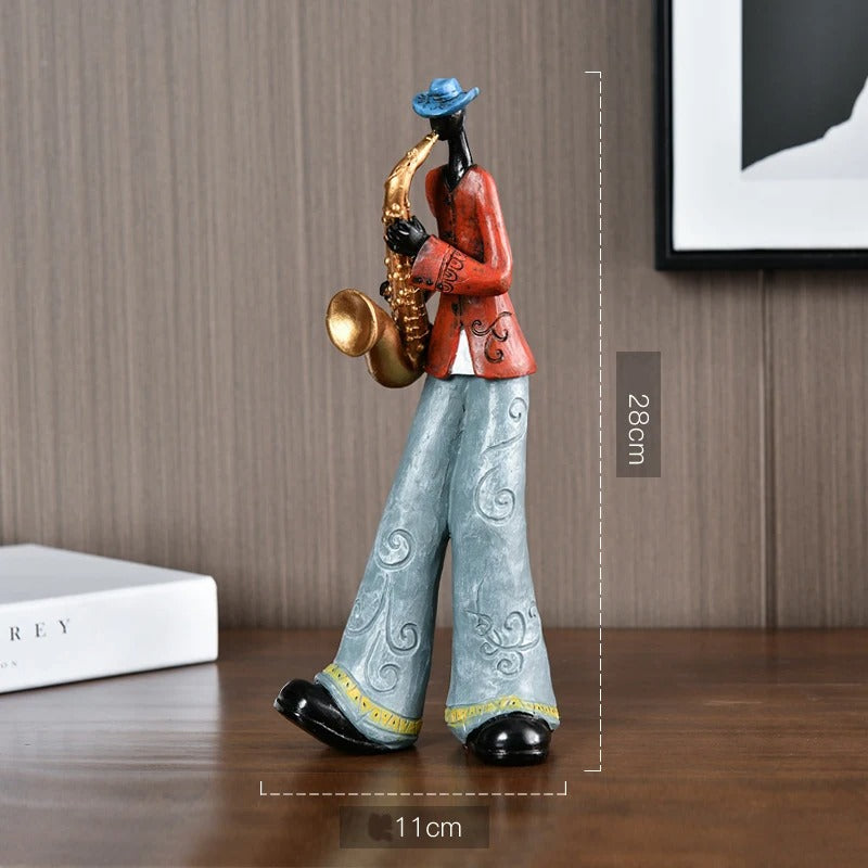 Creatief Muziekinstrument Beeld – Amerikaanse Banddecoratie