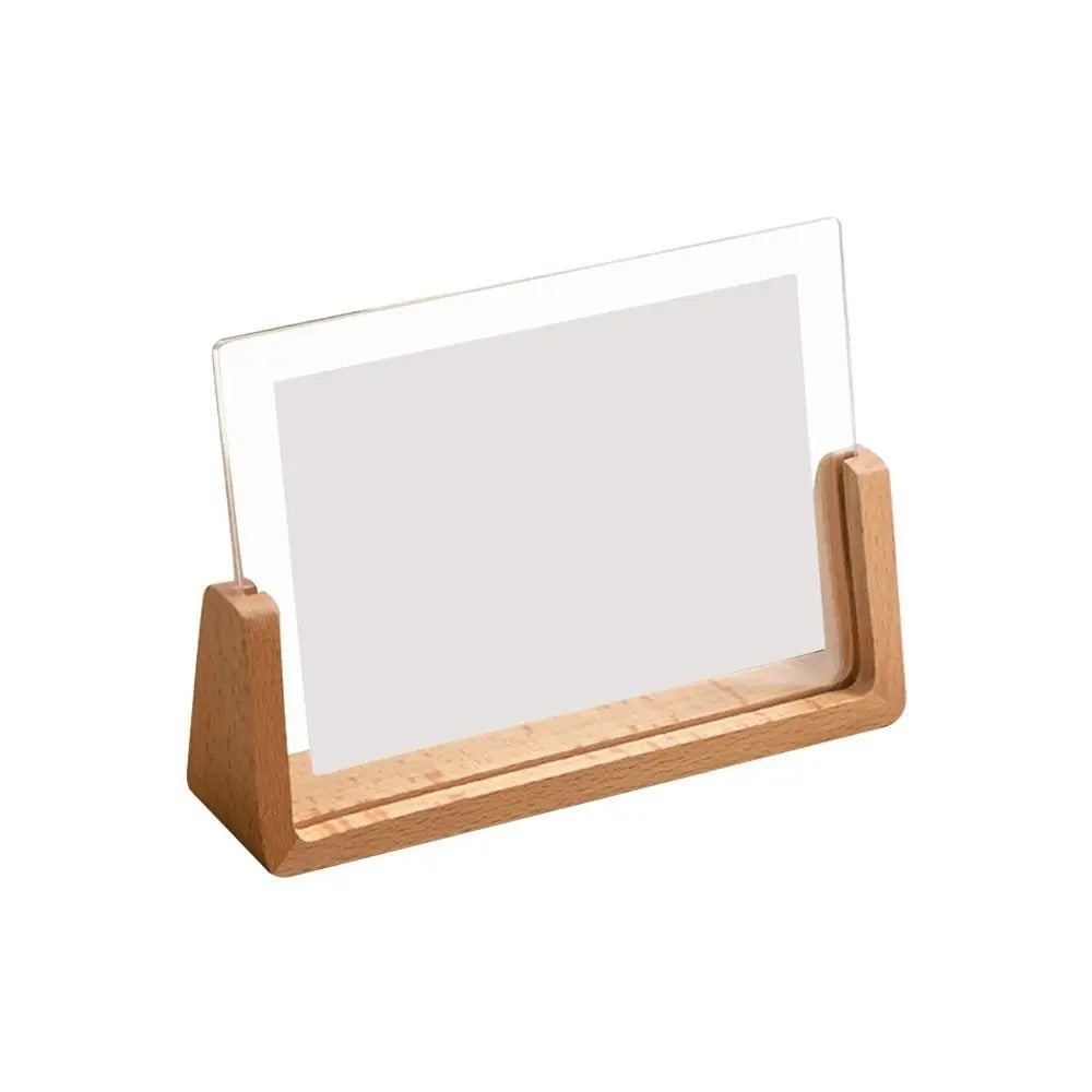 ClairFrame – Moderne Acryl Fotolijst met Houten Standaard