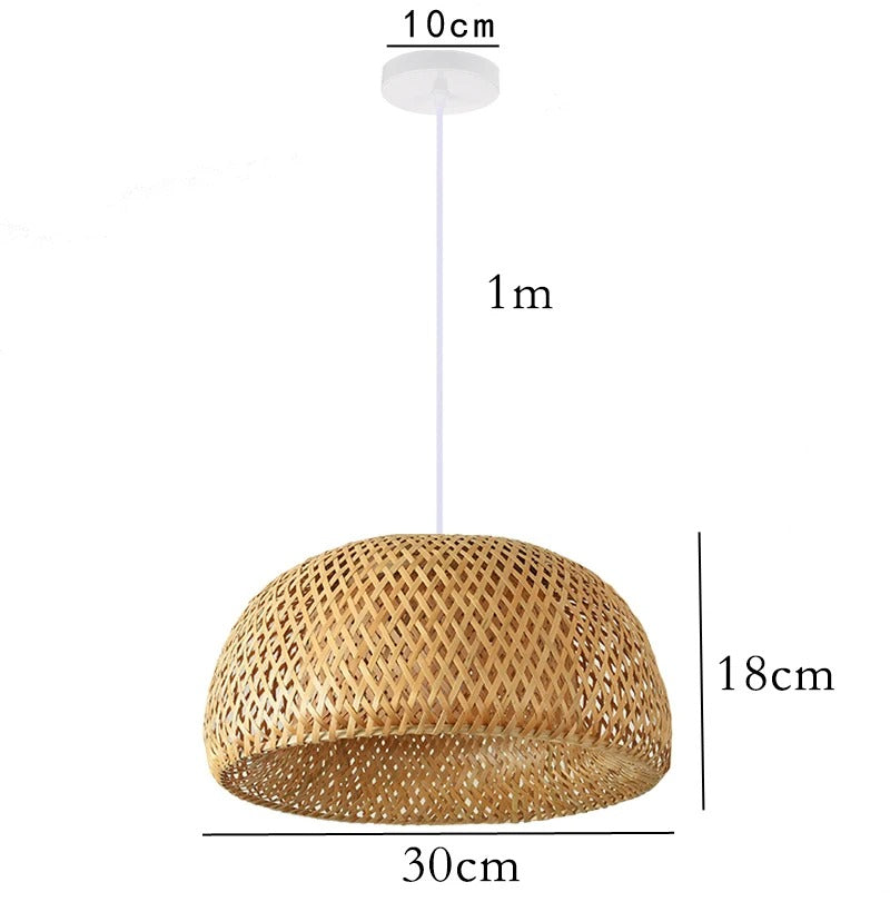 Bambi - Handgeweven Bamboe Hanglamp Oosterse sfeer