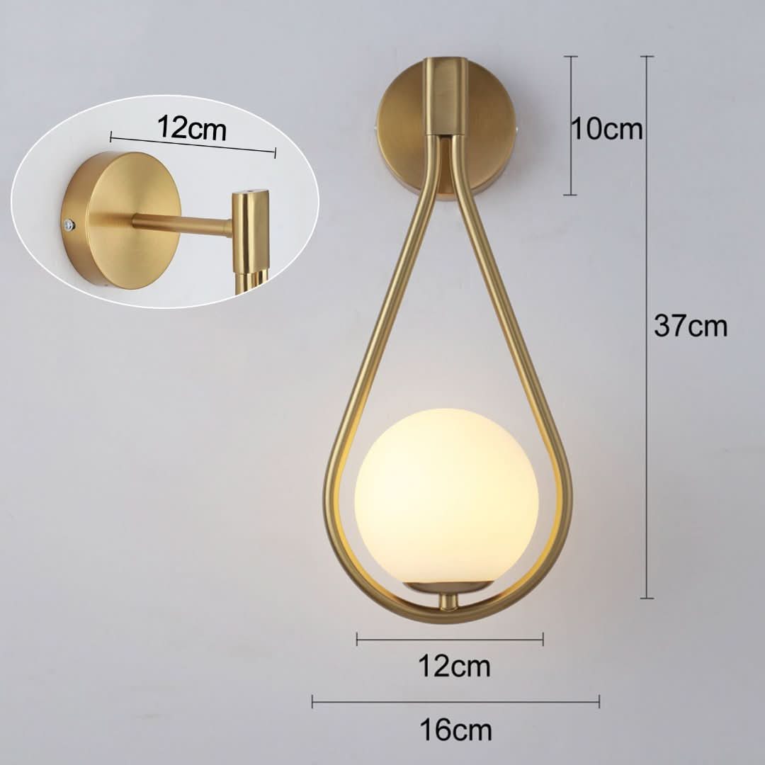 Druppelvormige Design Wandlamp