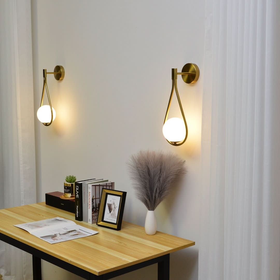 Druppelvormige Design Wandlamp